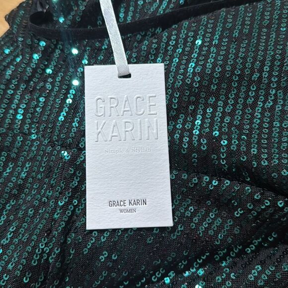 Grace and Karin Sequin Mid Dress NWT - Picture 5 of 7